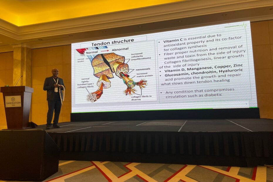 Dr Hakim Hassan at Oman Orthopaedics 2024